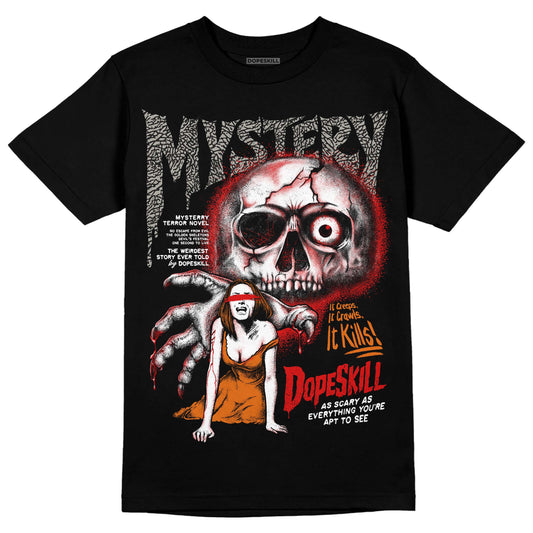 Jordan 3 Retro Fire Red DopeSkill T-Shirt Mystery Ghostly Grasp Graphic Streetwear - Black