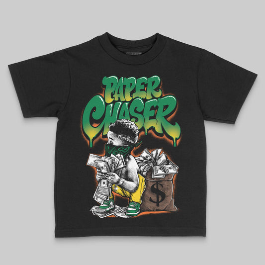 Green Sneakers DopeSkill Toddler Kids T-shirt Paper Chaser Boy Graphic Streetwear - Black
