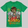 Green Sneakers DopeSkill T-Shirt All Hustle No Luck Graphic Streetwear - Irish Green