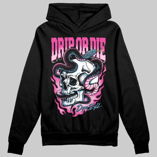 Pink Sneakers DopeSkill Hoodie Drip or Die Graphic Streetwear - Black