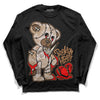 Jordan 3 Retro Palomino DopeSkill Long Sleeve T-Shirt Broken Heart Graphic Streetwear - Black