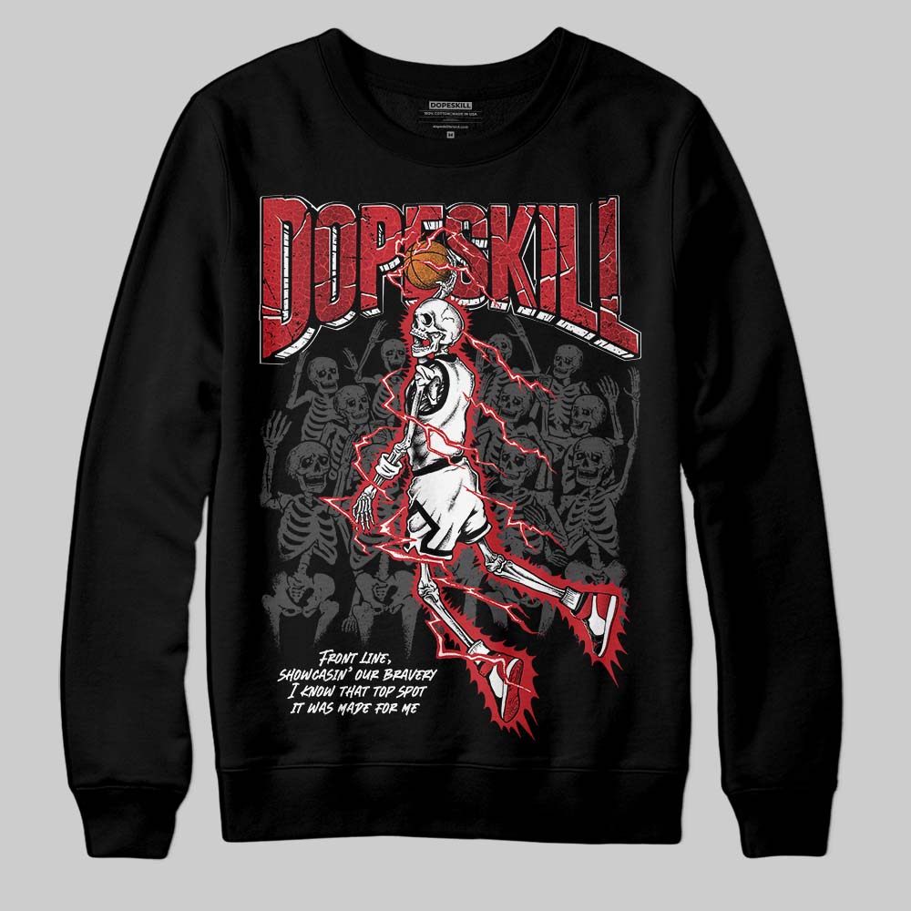 Jordan 1 High OG “Ruby” DopeSkill Sweatshirt Thunder Dunk Graphic Streetwear - black