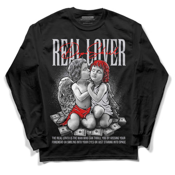 Jordan 2 Retro "Black Cement" DopeSkill Long Sleeve T-Shirt Real Lover Graphic Streetwear - Black