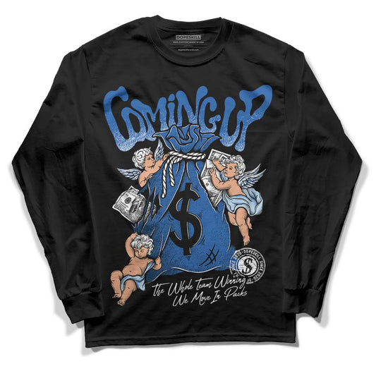 Jordan 11 Low “Space Jam” DopeSkill Long Sleeve T-Shirt Money Bag Coming Up Graphic Streetwear - Black