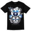 Jordan 3 "Midnight Navy" DopeSkill T-Shirt New Double Bear Graphic Streetwear - Black