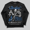 Jordan 1 Low OG “Storm Blue” DopeSkill Long Sleeve T-Shirt Broken Bones Graphic Streetwear - Black