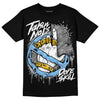 Jordan 5 Retro University Blue DopeSkill T-Shirt Takin No L's Graphic Streetwear - Black 