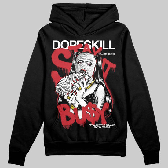 Jordan 1 Low OG "Chicago" DopeSkill Hoodie Sweatshirt Stay It Busy Graphic Streetwear - Black