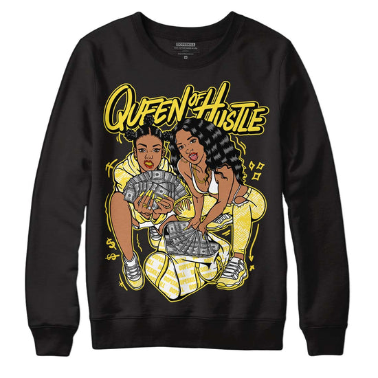 Jordan 11 Low 'Yellow Snakeskin' DopeSkill Sweatshirt Queen Of Hustle Graphic Streetwear - Black