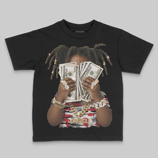 Jordan 8 Retro Bugs Bunny (2025) DopeSkill Toddler Kids T-shirt Rich Youth Graphic Streetwear - Black