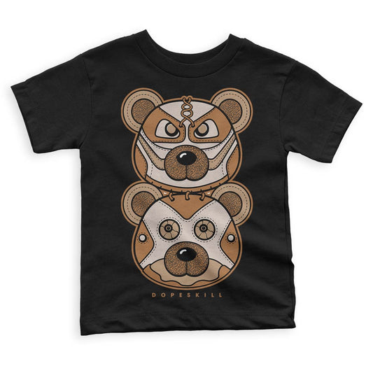 Jordan 3 Retro Palomino DopeSkill Toddler Kids T-shirt Leather Bear Graphic Streetwear - Black