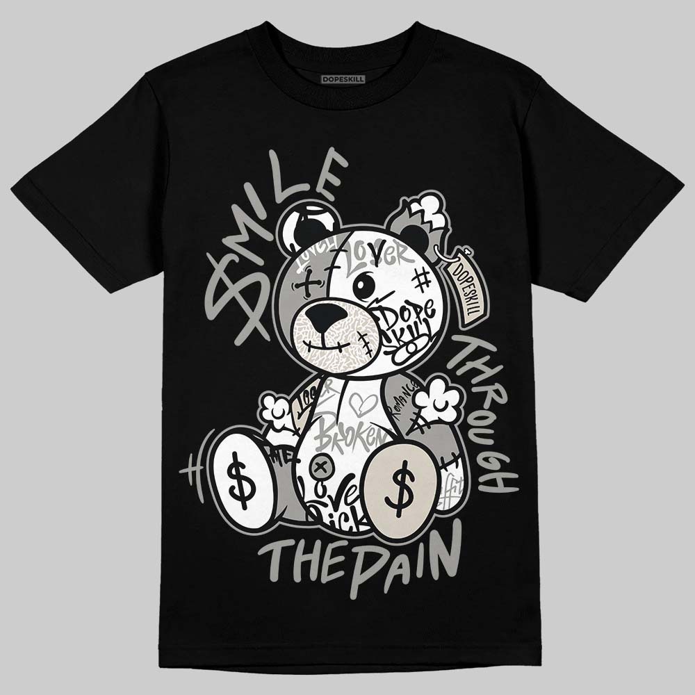 Jordan 3 Retro Pure Money DopeSkill T-Shirt Smile Through The Pain Graphic Streetwear - Black