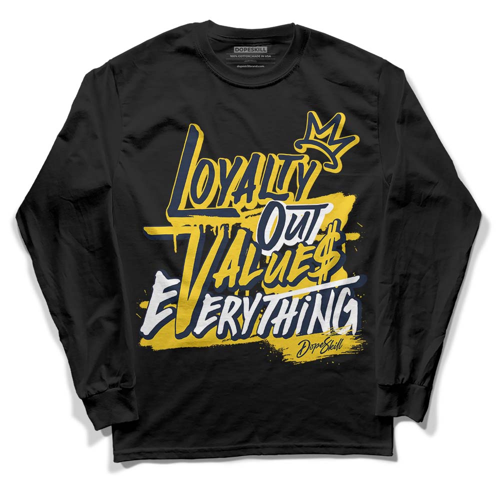 Dunk Low Vintage “Michigan” DopeSkill Long Sleeve T-Shirt LOVE Graphic Streetwear - Black