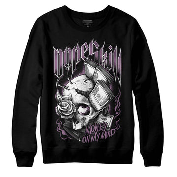 Jordan 2 “Mauve/Off-Noir” DopeSkill Sweatshirt Money On My Mind Graphic Streetwear - Black 