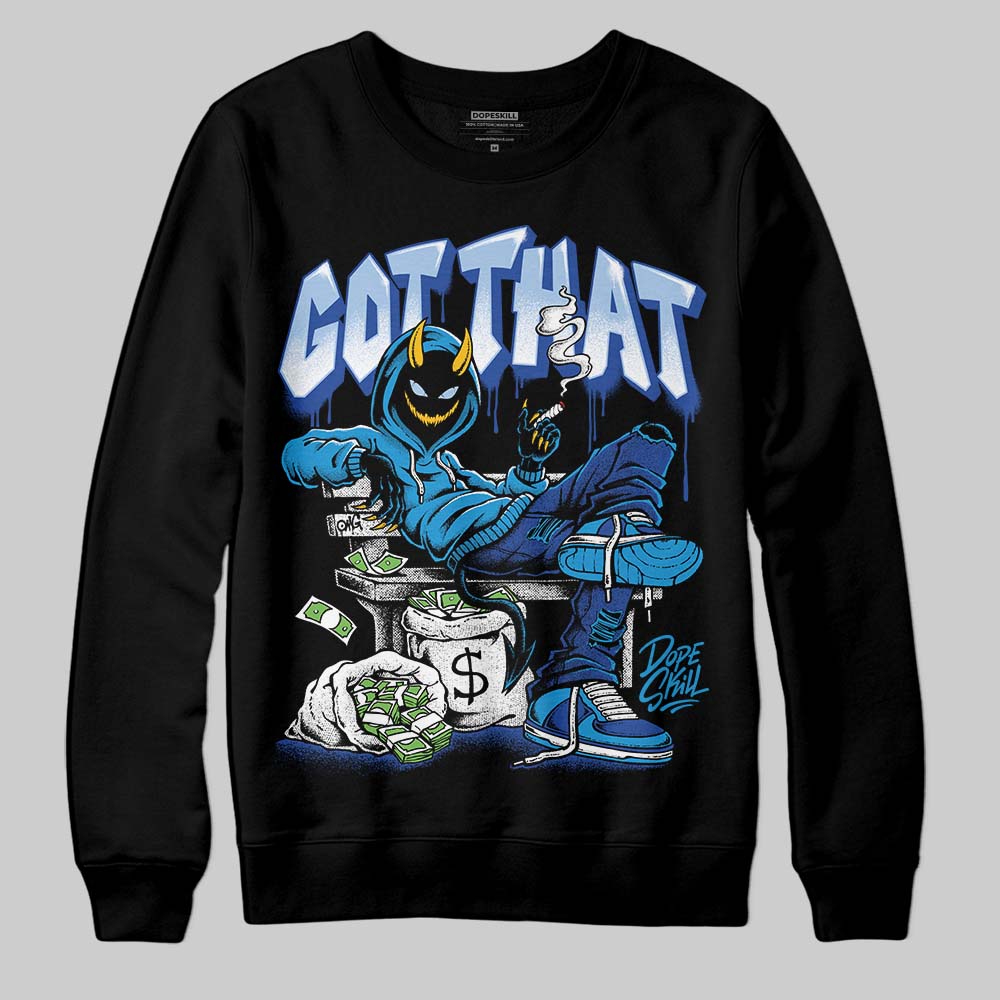 Royal Blue Sneakers DopeSkill Sweatshirt Got That Graphic Streetwear - black