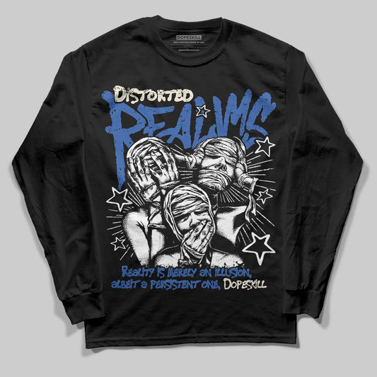 Jordan 1 Low Travis Scott x Fragment DopeSkill Long Sleeve T-Shirt Distorted Realms Graphic Streetwear - Black