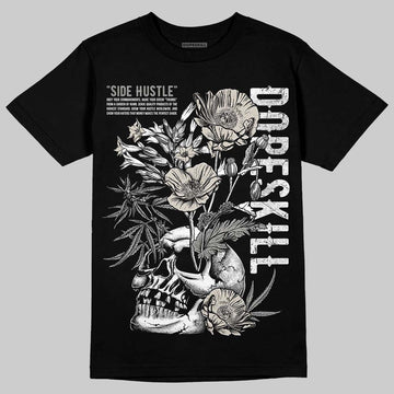 Jordan 3 Retro Pure Money DopeSkill T-Shirt Side Hustle Graphic Streetwear - Black