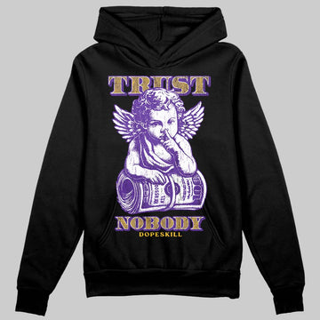 PURPLE Sneakers DopeSkill Hoodie Trust Nobody Graphic Streetwear - Black