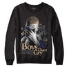 Jordan 4 Retro Frozen Moments DopeSkill Sweatshirt Boys Don't Cry Graphic Streetwear - Black