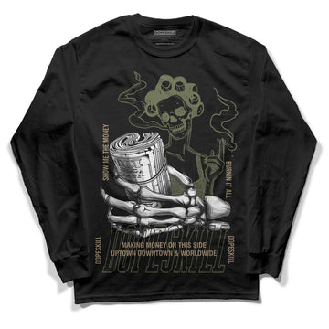 Air Max 90 Ballistic Neutral Olive DopeSkill Long Sleeve T-Shirt Show Me The Money Graphic Streetwear - Black