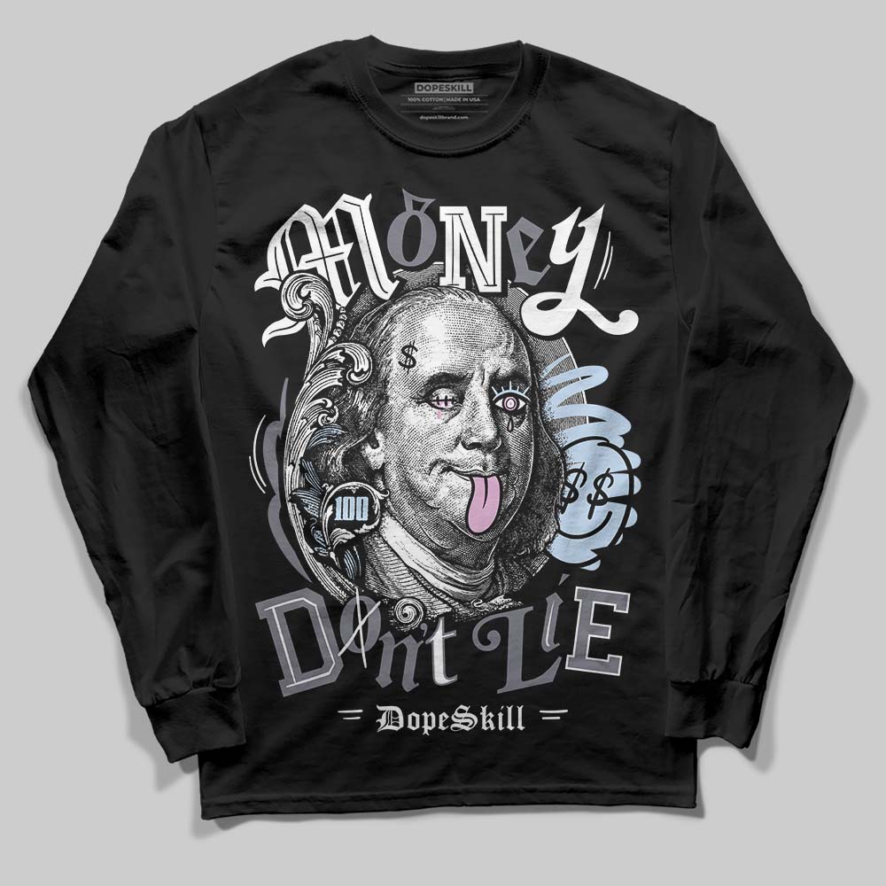 Jordan 11 Low CNY “Year of the Snake” DopeSkill Long Sleeve T-Shirt Money Don't Lie Graphic Streetwear - Black