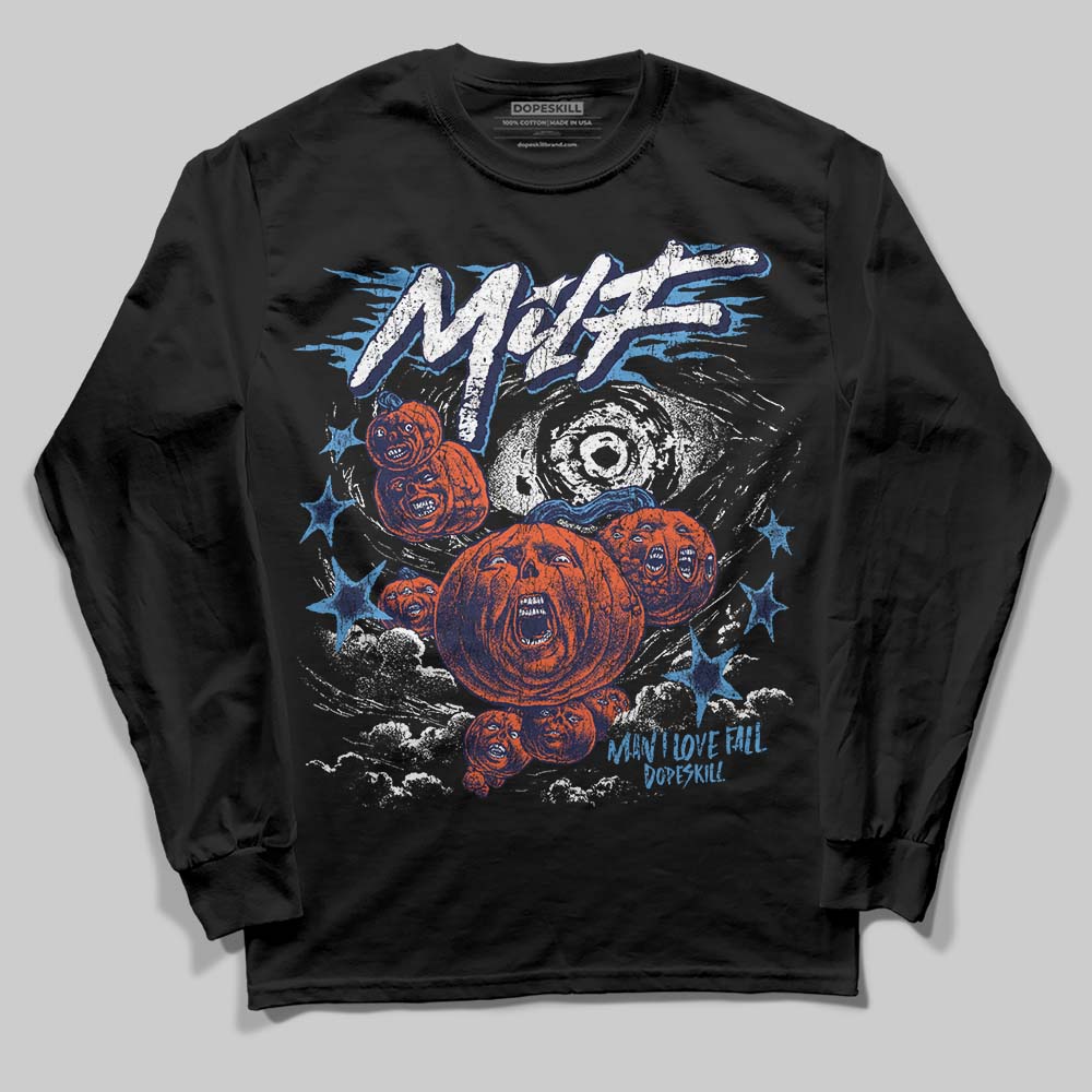 Jordan 3 "Midnight Navy" DopeSkill Long Sleeve T-Shirt MILF Graphic Streetwear - Black