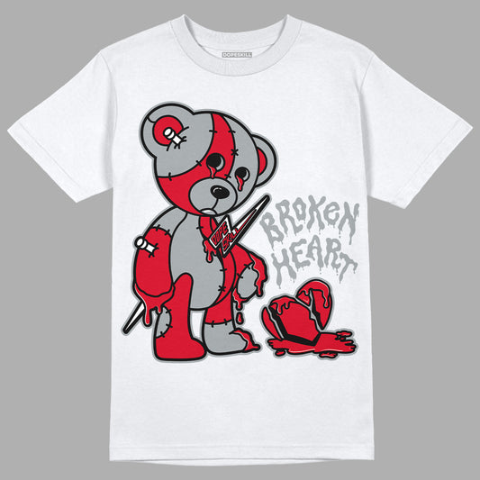 AJ 4 Bred DopeSkill T-Shirt Broken Heart Graphic
