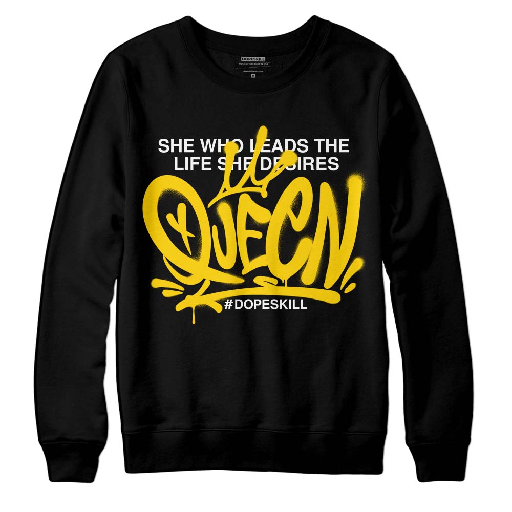 Jordan 6 “Yellow Ochre” DopeSkill Sweatshirt Queen Graphic Streetwear - Black