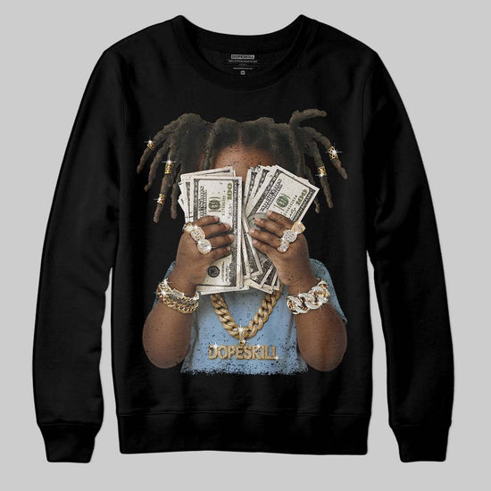 Nike Air Diamond Turf Must Be the Money DopeSkill Sweatshirt Rich Youth Graphic Streetwear - Black