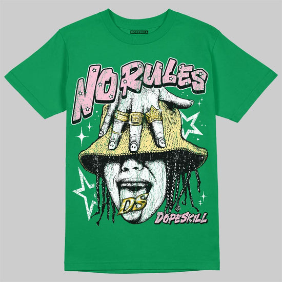 Green Sneakers DopeSkill T-Shirt No Rules Graphic Streetwear - Irish Green