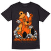 Jordan 12 Retro Brilliant Orange DopeSkill T-Shirt MOMM Bear Graphic Streetwear - Black