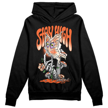 Jordan 3 Georgia Peach DopeSkill Hoodie Sweatshirt Stay High Graphic Streetwear - Black