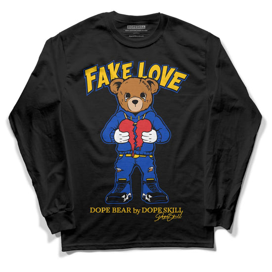 Jordan 14 “Laney” DopeSkill Long Sleeve T-Shirt Fake Love Graphic Streetwear - Black