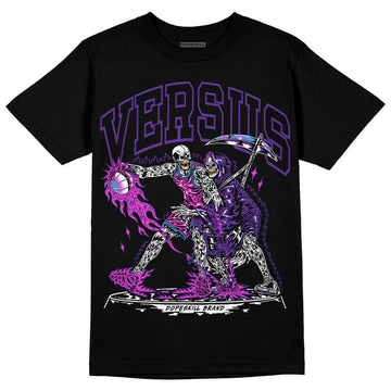 PURPLE Sneakers DopeSkill T-Shirt VERSUS Graphic Streetwear - Black