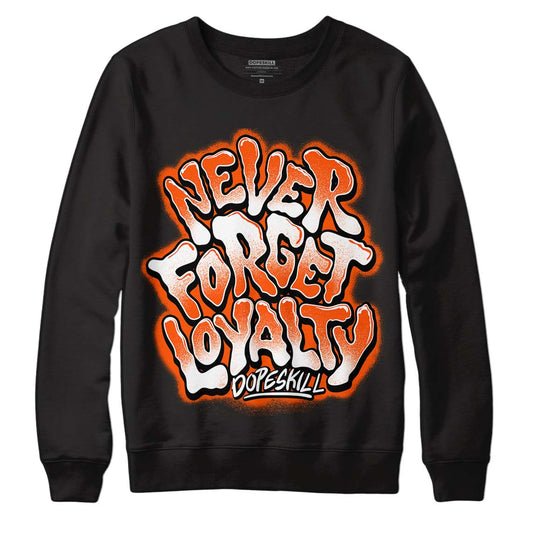 MSCHF Super Normal 2 Orange Milk DopeSkill Sweatshirt Never Forget Loyalty Graphic Streetwear - Black