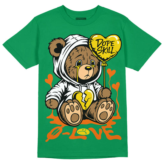 Green Sneakers DopeSkill Green T-Shirt Broken Bear Graphic Streetwear