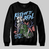 University Blue Sneakers DopeSkill Sweatshirt Keepin' It Real Graphic Streetwear - Black