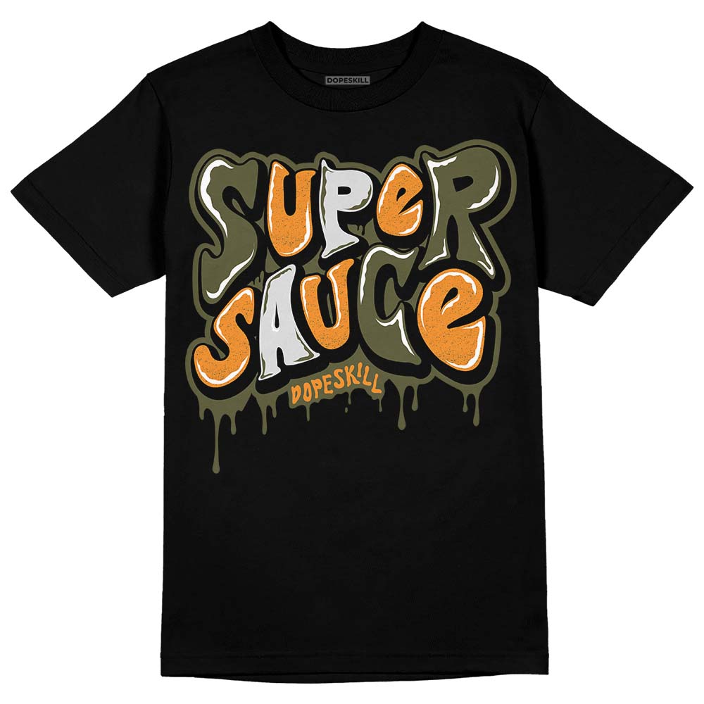 Jordan 5 "Olive" DopeSkill T-Shirt Super Sauce Graphic Streetwear - Black 