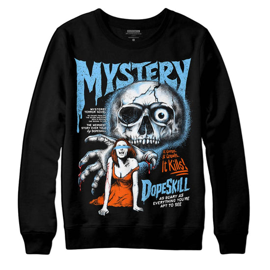 Dunk Futura University Blue DopeSkill Sweatshirt Mystery Ghostly Grasp Graphic Streetwear - Black