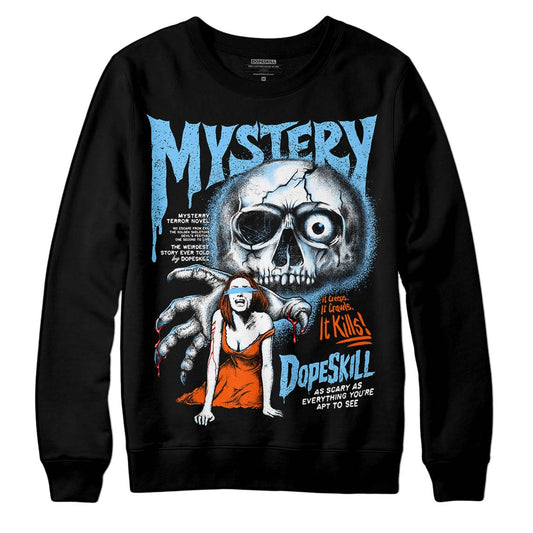 Dunk Futura University Blue DopeSkill Sweatshirt Mystery Ghostly Grasp Graphic Streetwear - Black