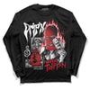 Jordan 12 “Red Taxi” DopeSkill Long Sleeve T-Shirt Drip'n Never Tripp'n Graphic Streetwear - Black