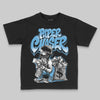 Jordan 14 Retro Black and University Blue DopeSkill Toddler Kids T-shirt Paper Chaser Boy Graphic Streetwear - black