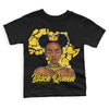 Jordan 4 Tour Yellow Thunder DopeSkill Toddler Kids T-shirt Black Queen Graphic Streetwear - Black