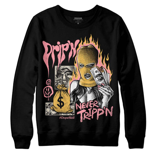 Jordan 3 GS “Red Stardust” DopeSkill Sweatshirt Drip'n Never Tripp'n Graphic Streetwear - Black