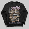 Harris Tweed x Dunk Low Denim Turquoise and Baroque Brown DopeSkill Long Sleeve T-Shirt The Mouth With No Droughts Graphic Streetwear - Black