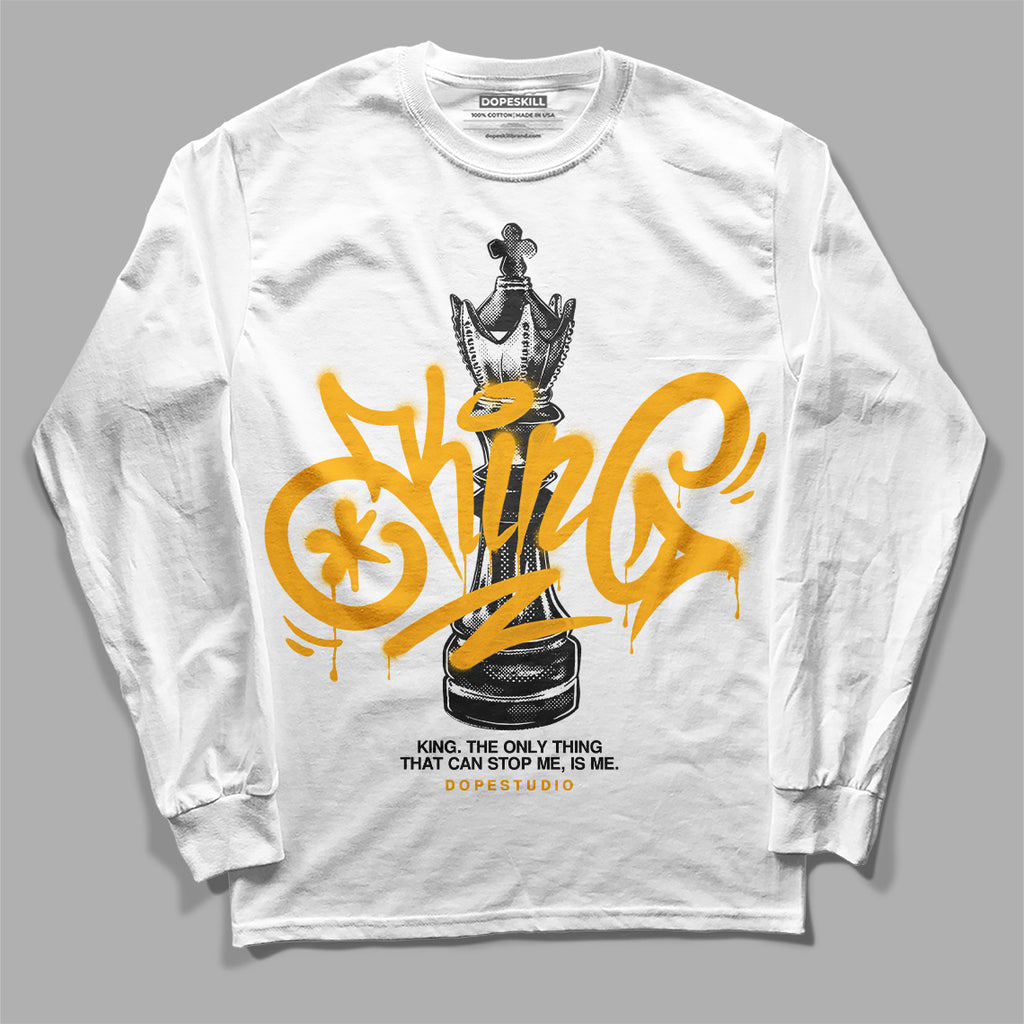 Dunk Low Championship Goldenrod (2021) DopeSkill Long Sleeve T-Shirt King Chess Graphic Streetwear - White
