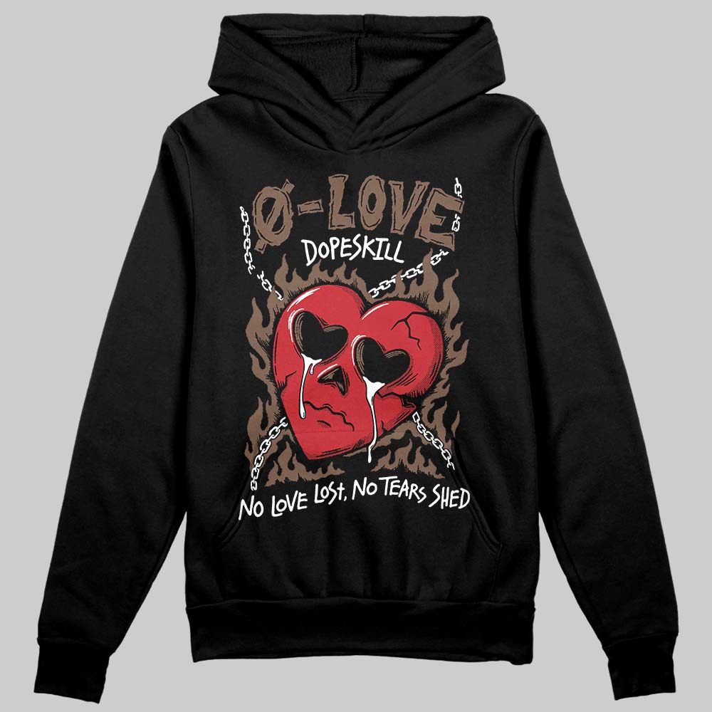 Jordan 9 'Olive' DopeSkill Hoodie Sweatshirt Crying Heart Graphic Streetwear - Black