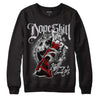 Jordan 2 Retro "Black Cement" DopeSkill Sweatshirt Money Loves Me Graphic Streetwear - Black