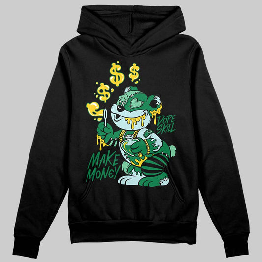 Green Sneakers DopeSkill Hoodie Sweatshirt Make Money Graphic Streetwear - Black