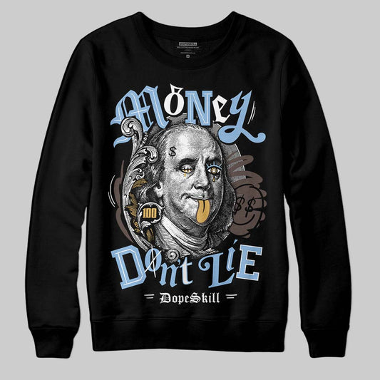 Adidas Handball Spezial ‘Light Blue’ DopeSkill Sweatshirt Money Don't Lie Graphic Streetwear - Black